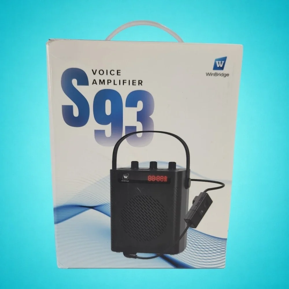 New WinBridge S93 Voice Amplifier-UHF Wireless Microphone-30W Amplification